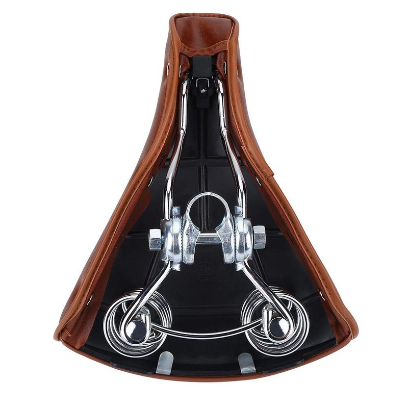 Broco Bike Seat Bicycle Saddle, Universal Comfortable Brown Rivets Bike