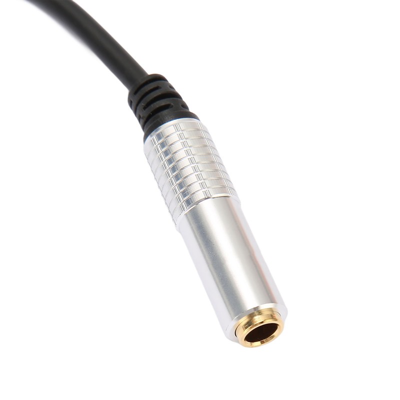 6.35mm Splitter Cable Female to Dual Male Gold Plated Plug