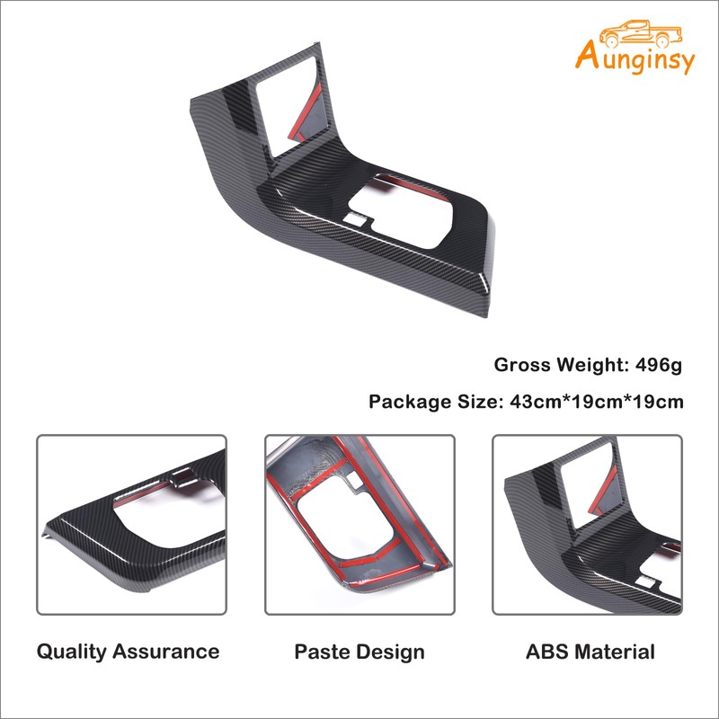 Aunginsy Car Center Console Gear Box Shift Panel Frame Trim