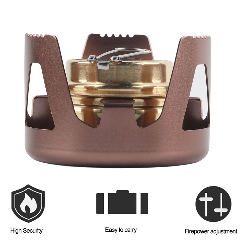 Portable Ethanol Stove Burner Outdoor Camping Cooker Furnace Cookware with