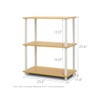 HomeStock Coastal Cool 3-Tier Compact Multipurpose Shelf Display Rack -