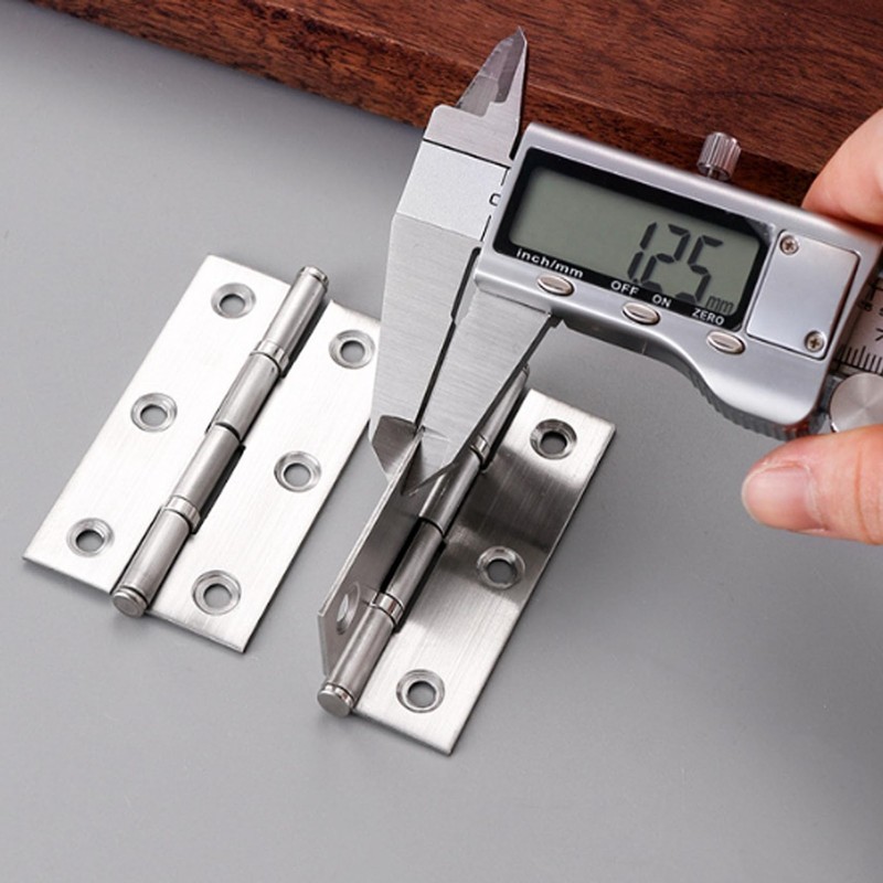 Stainless Steel Hinges Black 3-inch Stainless Hinges 6-Piece Set for