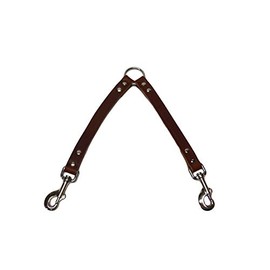 Warner Sporting Cumberland Leather Dog Leash Couplers (Medium - Large Dogs, Rich Brown)