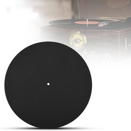 Antistatic Turntable Slipmat Reduces Vibration, Soft Mat for Record Record Black Turntable Record Pad Designed to Keep Disc Clean