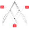 ATOMUS Eyebrow Stencil Positioning DIY Ruler Calipers Microblading Supplies Shaper