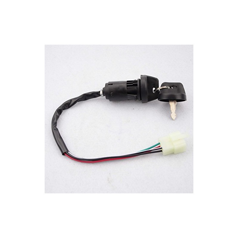 GOOFIT 4 Wire Key Ignition Replacement for ATV Dirt Bike