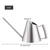 900ml Stainless Steel Watering Can Brushed Garden Planting Indoor Outdoor