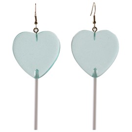 Adoshine lollipop Heart Earrings Acrylic Cute Hot Pink Rave Earrings Concert Outfit lollipop Shaped Earrings for Women Gift