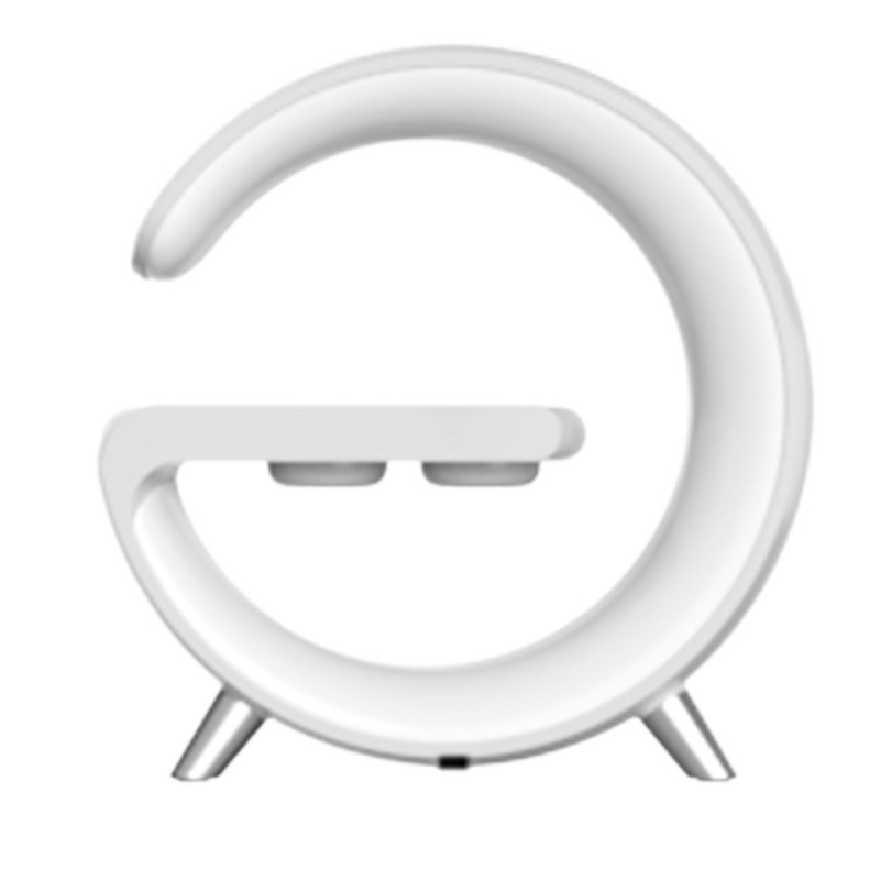 Smart Ambient Light 15W Wireless Charging Bluetooth Speaker Alarm Clock