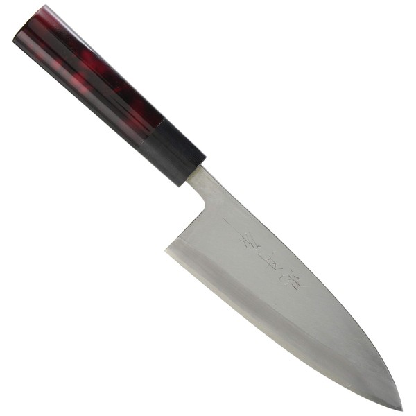 INTEC KANEKI ATD0206 Kabuki Harmony Knife, Chufune, Deba, 6.5 inches (16.5 cm), Akane, Blade Material: Yasugi Shirakami Steel (Kasuken) Japan