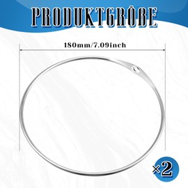 Namalu Warenring Key Ring with Quick Release Large Metal Ring for Marking Shirts Versatile Ring for Hanging Keys Clothes Bag Loose Leaf Scrapbook Shower Curtain, silver