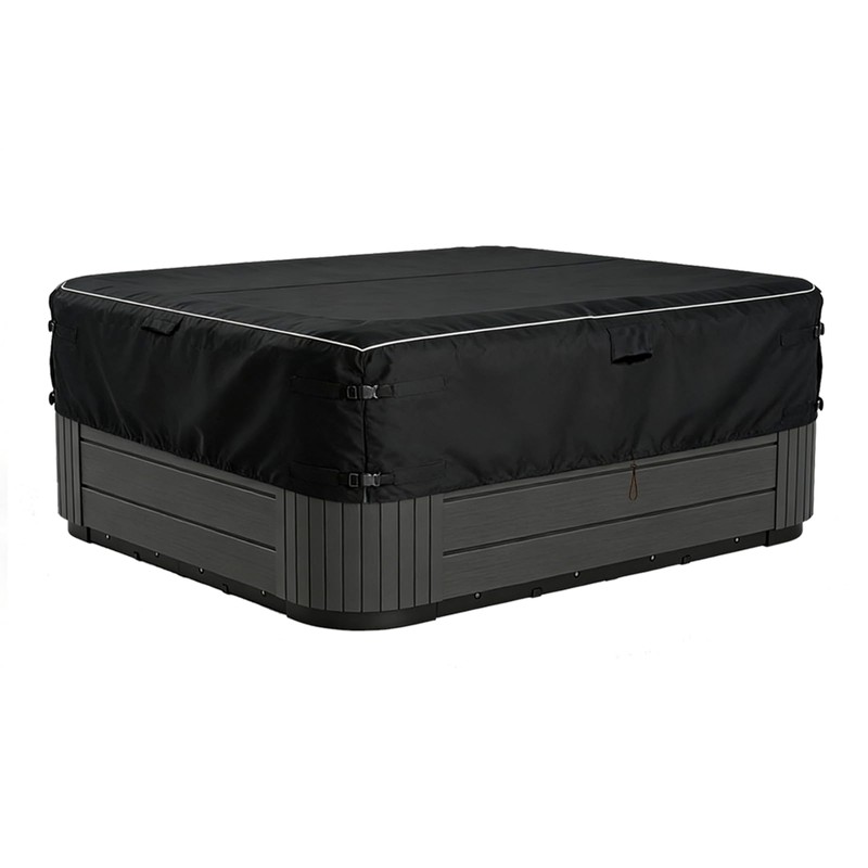 XCZ Heavy-Duty 600D Waterproof Square Hot Tub Cover - 96"