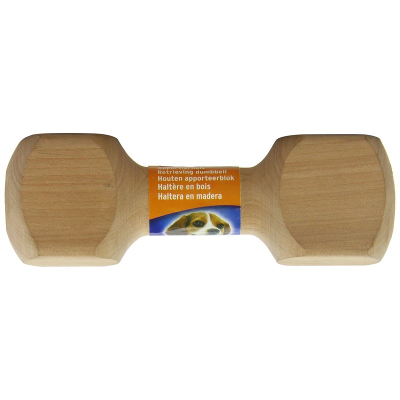 Nobby Wooden Retrieving Dumbbell, 125 g