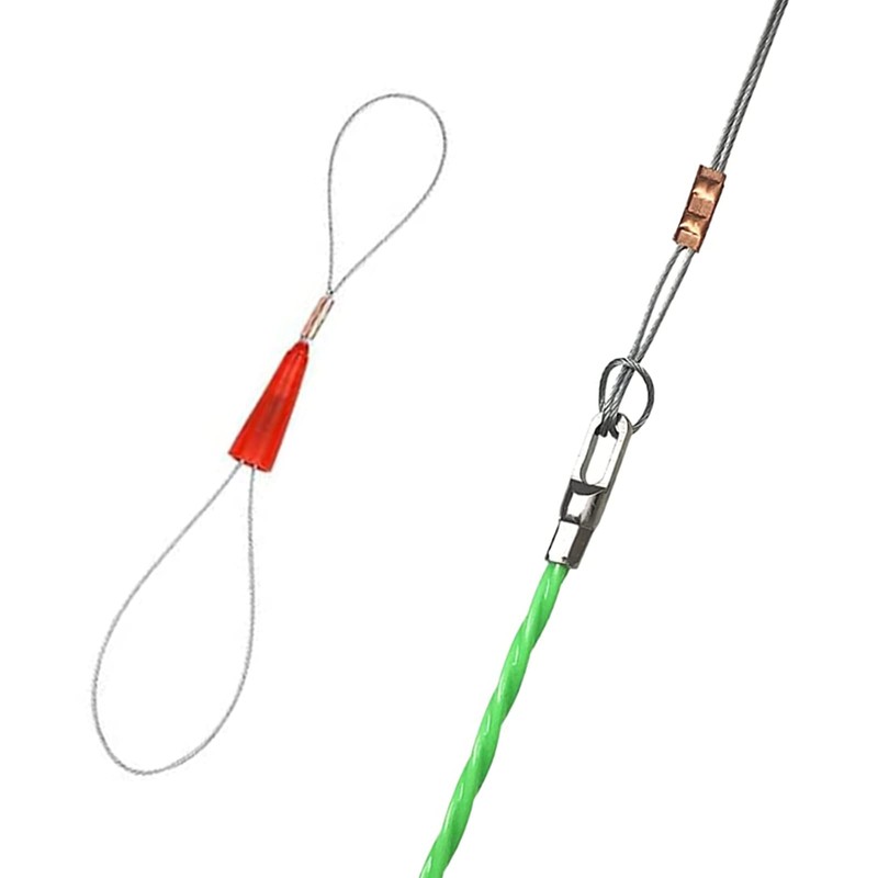 Fish Tape Cable Puller, 164FT(50M) 4.5MM Fish Wire Through Wall
