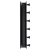 Wall Mounted Hook Space Aluminum Wall Clothes Pegs with 6