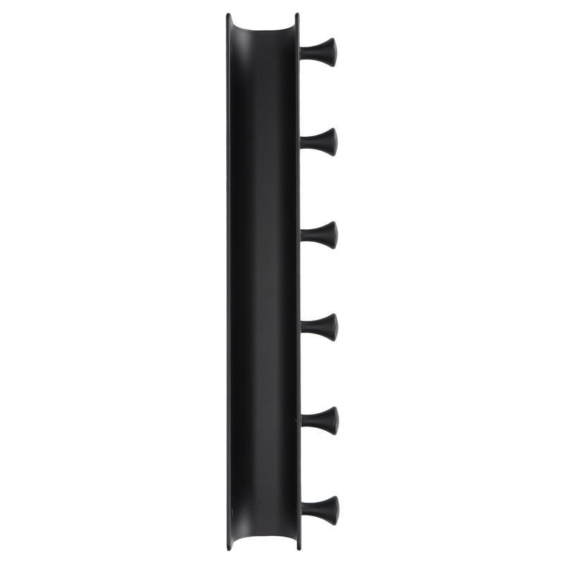 Wall Mounted Hook Space Aluminum Wall Clothes Pegs with 6