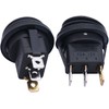 Taiss/4Pcs Rocker Toggle Switch Waterproof Round 12V 20A 4 Colours