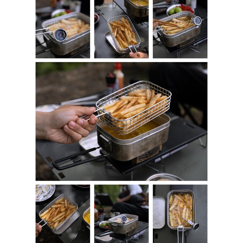 Camping Moon S-1218 Mestin Frying Basket, Large, Frying Net, Frying