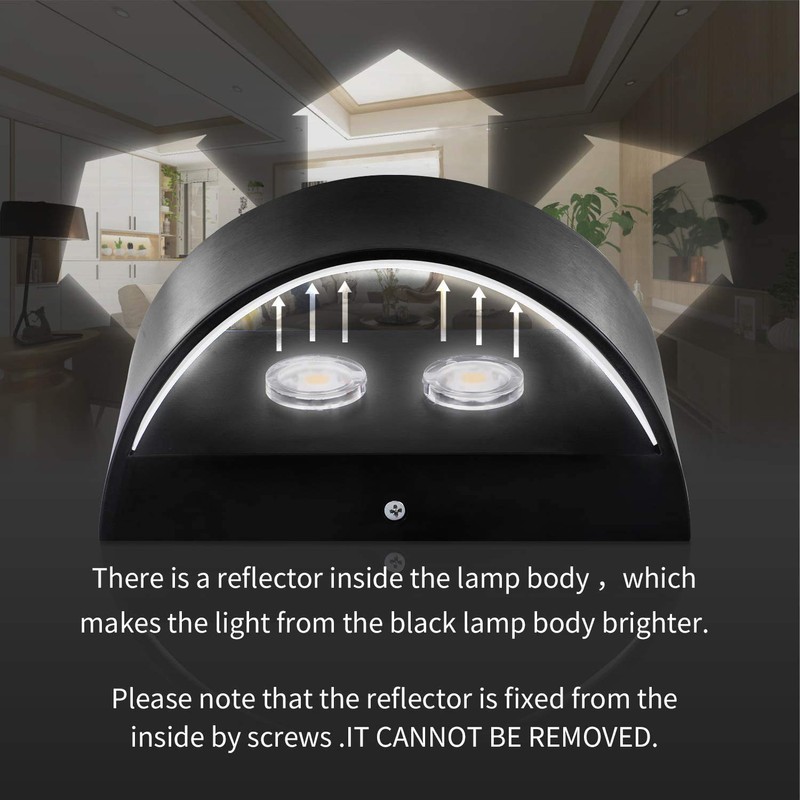 Lightess Modern Wall Sconces Indoor Wall Lamp Dimmable LED Up