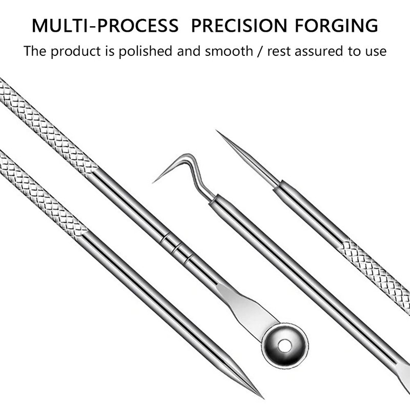 Blackhead Removal Kit, Blackhead Remover, 4 Piece Set with Storage