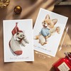 Weihnachtskarten 24 Stück Postkarten, Tierisch schön, Boho Deko, Design, Illustration,