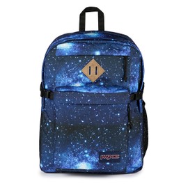 JanSport Main Campus Backpack - Travel or Work Backpack with 15-Inch Laptop Sleeve and Dual Water Bottle Pockets, Stellar Starfield
