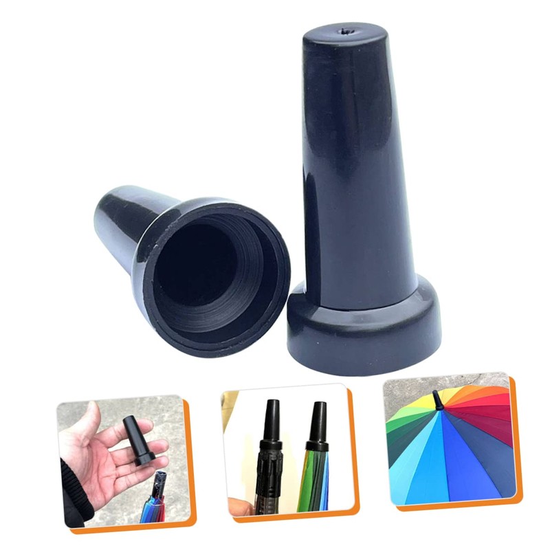DOITOOL Clear Umbrella Walking Cane Tips 2pcs Protector Hiking End