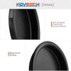 6 Pack Closet Door Finger Pull Black - 2-1/8” Round