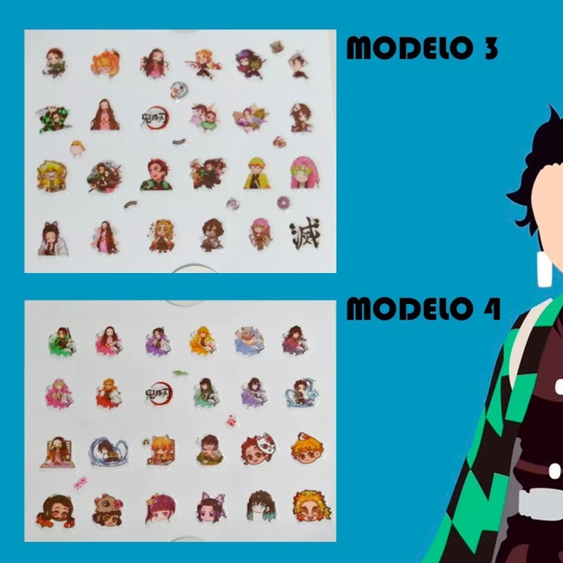 Universo en Linea Pegatina Para Uñas Kimetsu No Yaiba Etiquetas