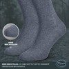 Piarini Men's Health Socks without Elastic Waistband, Pack of 3,