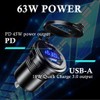 GOBGOD USB C Car Charger Socket 12V/24V USB Outlet, 45W