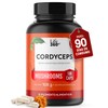 LIFE 360+ Cordyceps Extracto Puro| 180 cápsulas | 1200mg por