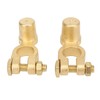 2PCS Battery Terminal Connectors Brass Negative Positive Car Battery Cable