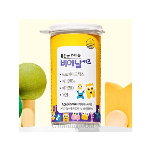 Bienal Kids Children&#39;s Chewable Lactobacillus Vitamin Nutritional Supplement 60p /
