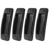 Kemcatui 4Pcs Self Adhesive Handles, Black Cabinet Pulls Plastic Drawer