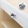 Qianxihu 4Pcs Diamond Drawer Knobs Plate Crystal Cupboard Door Handles