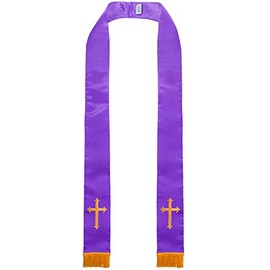 GGS Unisex Adults Clergy Stole Purple