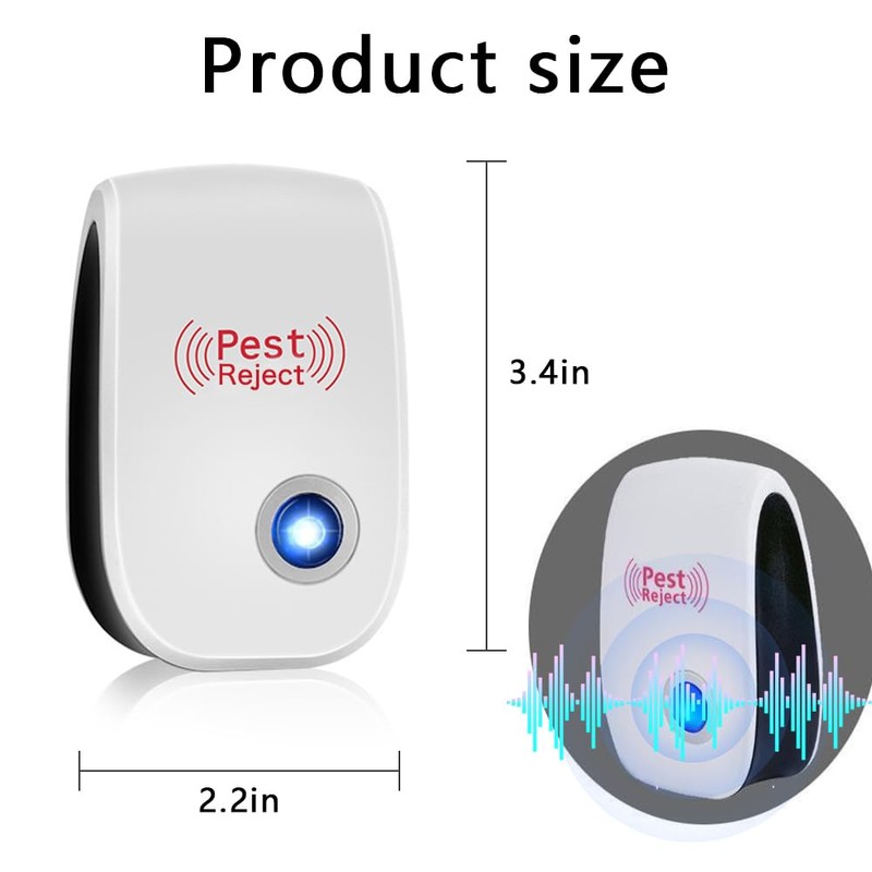 6 Pack Ultrasonic Pest Reject Indoor Mouse Repellent Pest Repellent