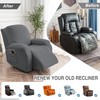 Gennia Waterproof Recliner Chair Cover,Stretch Reclining Sofa Covers with Pockets,Washable