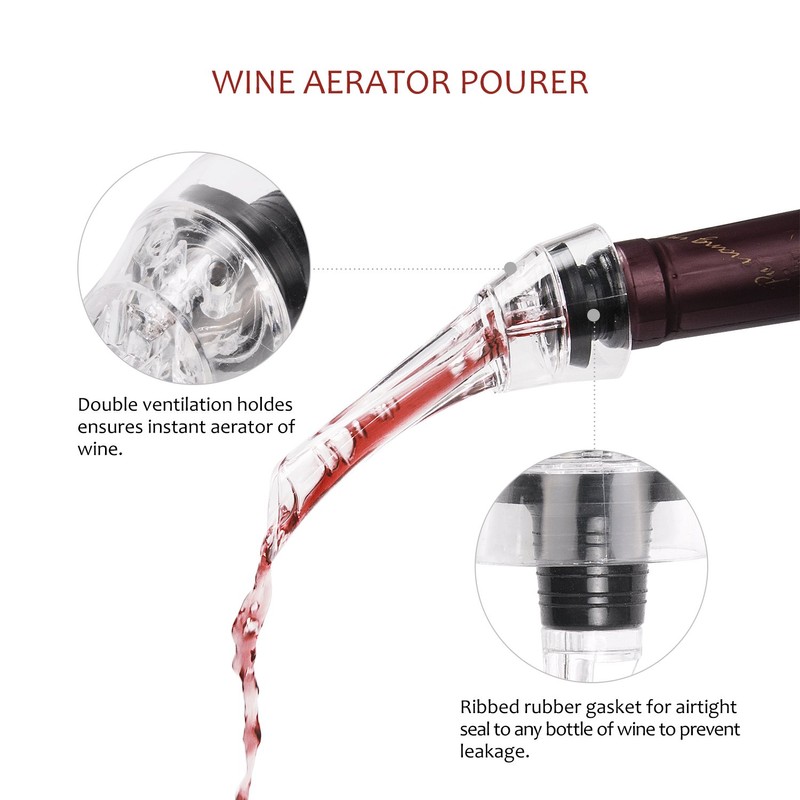 Tirrinia Wine Opener Set, 7 Pcs Premium Wine Bottle Corkscrew