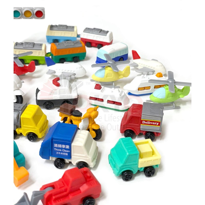 Pencil Eraser for Kids (Vehicle Mix 20)