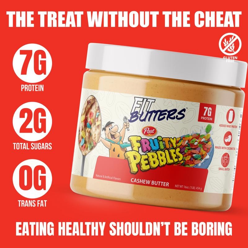 Fit Butters Fruity PEBBLES Cashew Butter