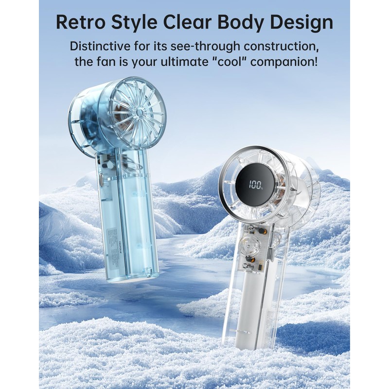 TriPole Portable Fan Mini Handheld Turbo Fan for Travel, 20H