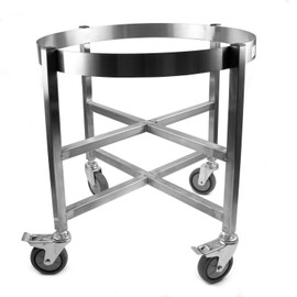 Vollum Stock Pot Dolly Soup Pot Cart Stainless Steel 26-3/4 Inch Diameter x 24 Inch High