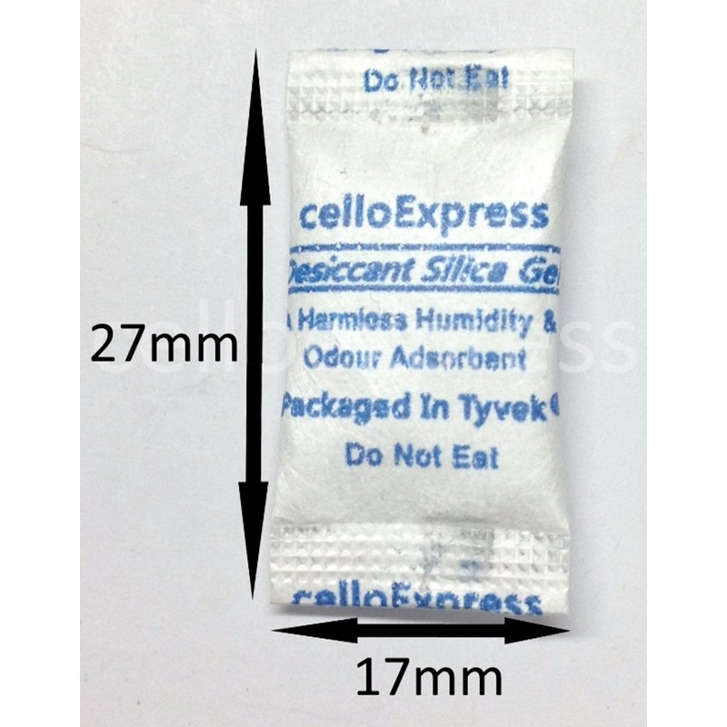 celloexpress Silica Gel Pouches - 0.5g Silica Gel Sachets -
