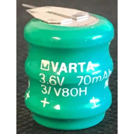 Varta Brand New Varta 3/V80H Nickel Metal Hydride Battery, 2 Pins