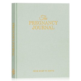 Lanpn My Pregnancy Journal Memory Book for First Time Mom, 156 Page Pregnant Announcement Must Have Planner Scrapbook, Pregnancy Tracking Diary Mom to Be Keepsake Gift for Expecting Parent Sage Green