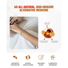 Jecanori Magnetic Bracelets for Women, Ultra Strength 3800 Gauss Stainless Steel Magnet Bracelet, Heart Crystal Bracelet with Sizing Tool