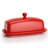 Sweese Butter Dish with Lid, Porcelain Butter Keeper, 7.8 Inch