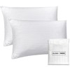 Elegant White Pillow Cover with Hidden Zipper – Luxury Pillow